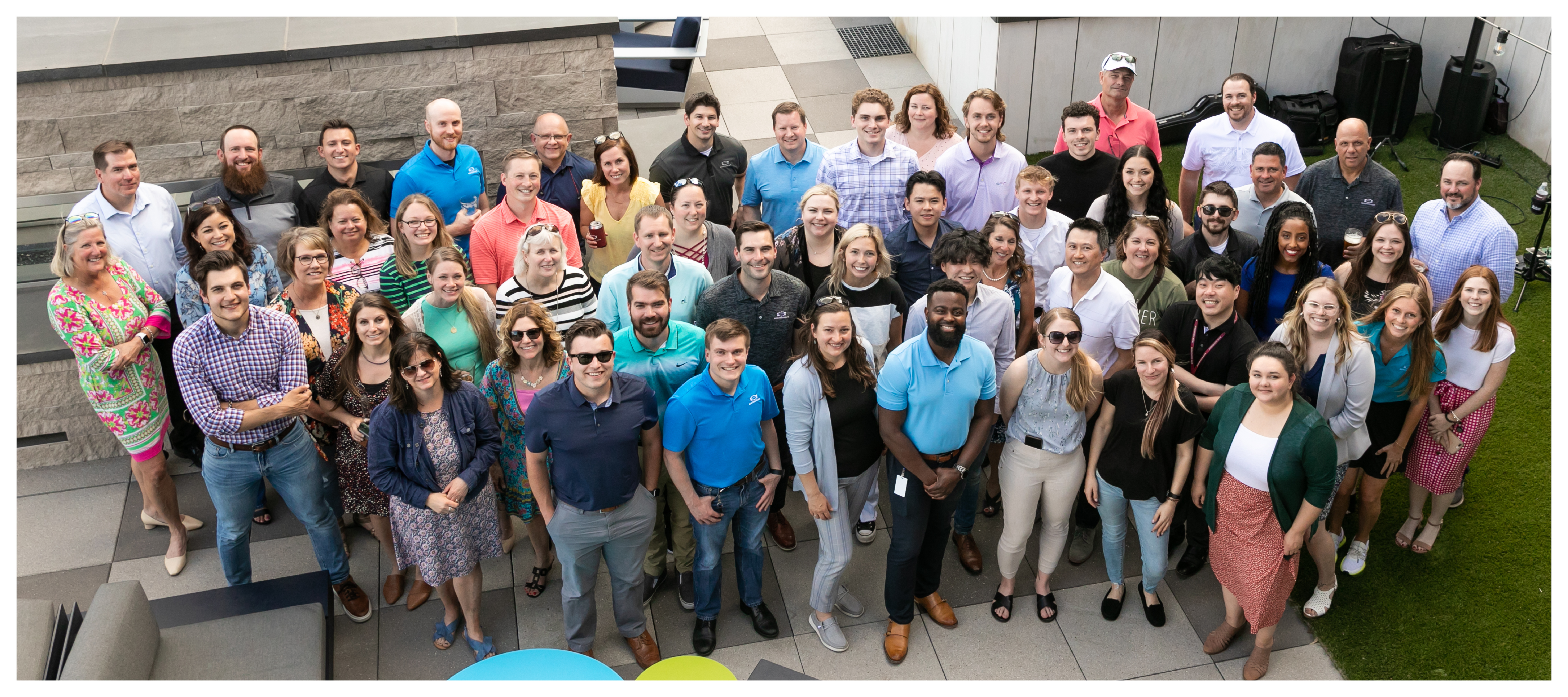 Photo of PrimeTrust Group team at an internal happy hour.